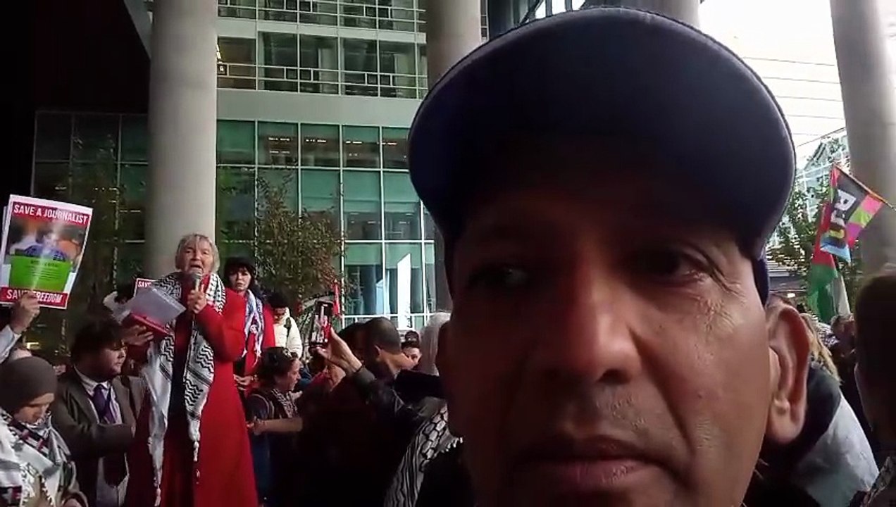 Massive Pro-Palestine demonstration in The Hague -- Dutch police arrest scores of protesters -- no justice, no peace.”
