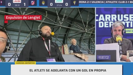 Expulsión Lenglet Celta vs Atleti