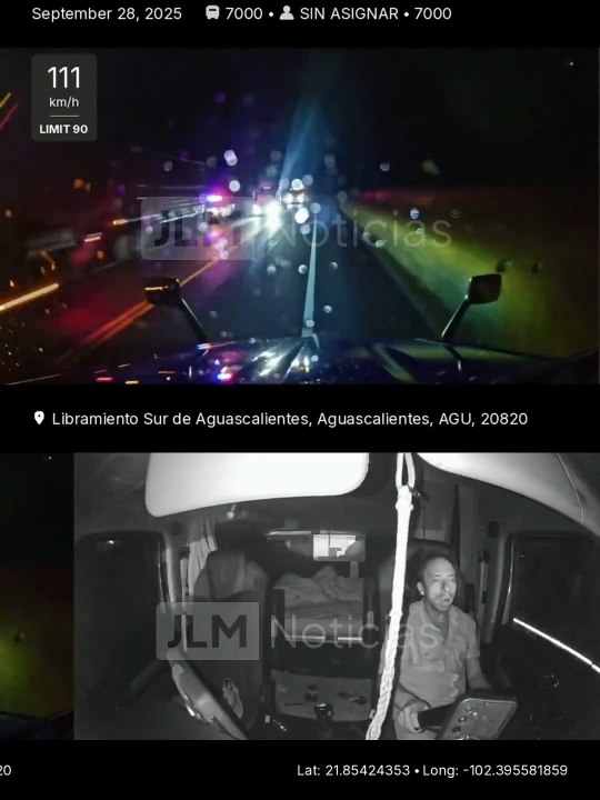 Trailero graba los últimos segundos de su vida antes de colisionar con otro camión que invadió su carril