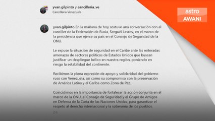 Rusia nyata sokongan kepada Venezuela selepas serangan AS