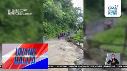 Isang guro, kailangang tumawid sa maputik na kalsada at sapa para marating ang eskuwelahan  | Unang Balita