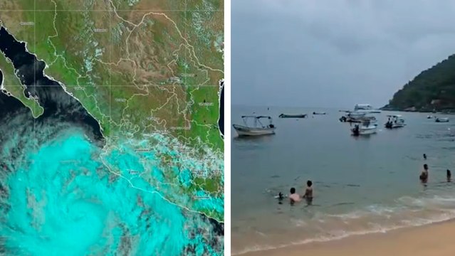Priscila se convierte en huracán categoría 1; provoca lluvias y oleaje elevado en Jalisco, Colima y Michoacán