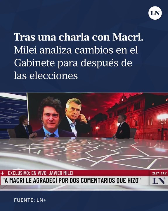 Milei advirtió cambios en su gabinete después d...