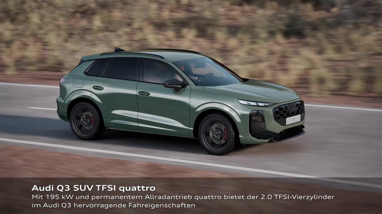 Audi Q3 SUV TFSI quattro – quattro-Antrieb und Momentenverteilung – Animation