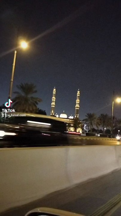 beautiful view of sharjah mosque