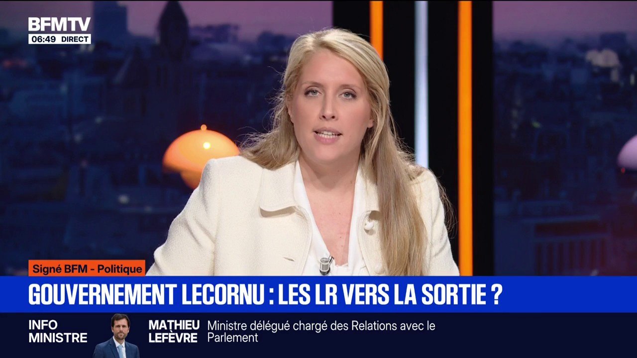 SIGNÉ BFM - Gouvernement Lecornu: les LR vers la sortie?