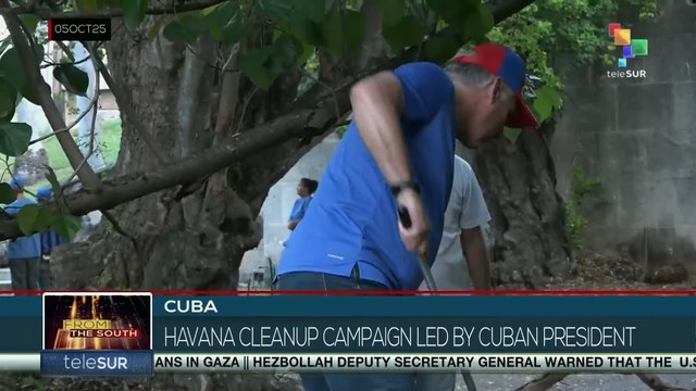 Cuba: Havana cleanup campaign led by Cuban President