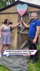 Twins Surprise Everyone! Hilarious Gender Reveal Reaction 🎉👧|| Heartsome 💖
