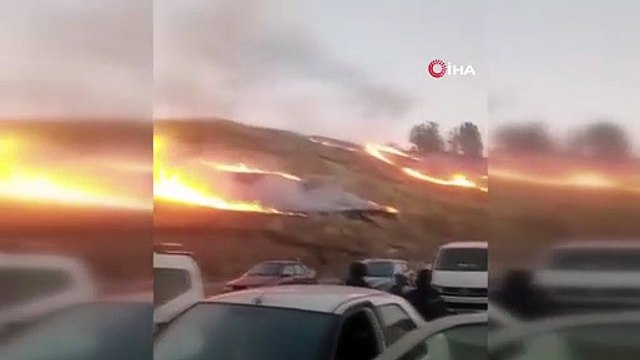 Vatandaşlar panikledi! Havai fişek yangına sebep oldu