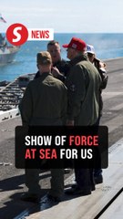 Trump takes in a show of force at sea to mark US Navy's 250th birthday