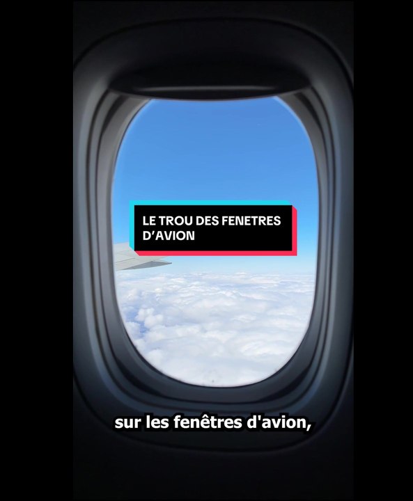 trous fenêtres avion