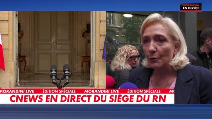 «La farce a assez duré», s’exprime Marine Le Pen après la démission du gouvernement Lecornu