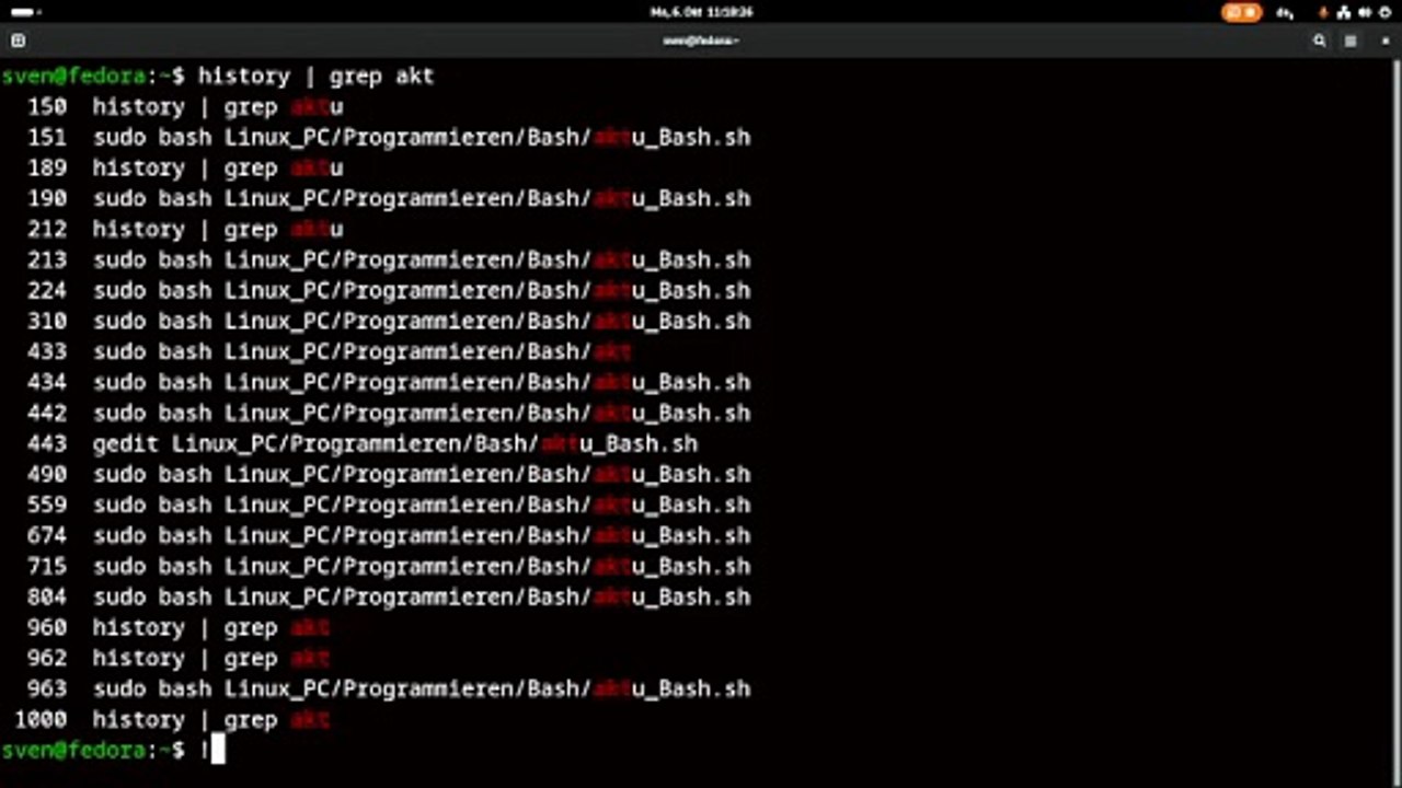 Updates einspielen in Fedora 41