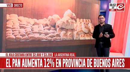 El pan aumenta un 12% en la provincia de Buenos Aires... ¿a cuánto vas a conseguir el kilo?