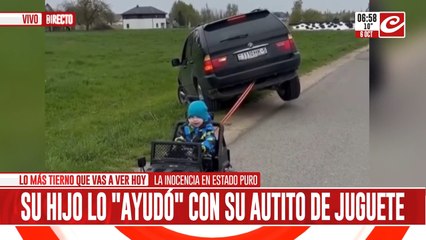 El tierno gesto de un padre con su hijo que se hizo viral