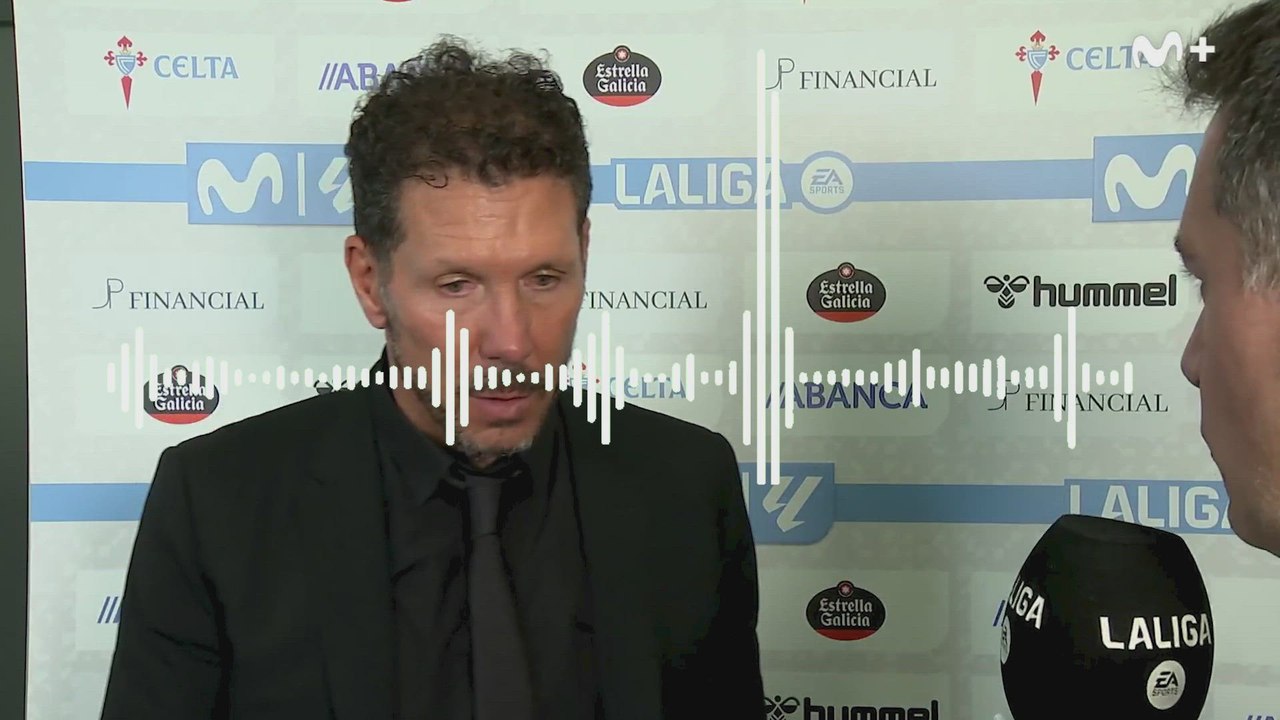 Simeone, como nunca le habías visto en zona mixta: sus tres respuestas que ya son virales