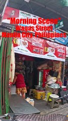 Morning Scene in Wagas Street in Manila City, Philippines