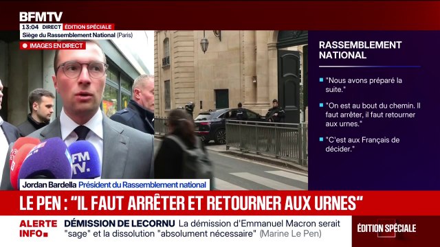 Démission de Sébastien Lecornu: Il faut que la plaisanterie s'arrête et que nous retournions aux urnes , assure Jordan Bardella