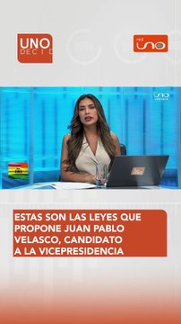Estas son las leyes que propone Juan Pablo Velasco, candidato a la vicepresidencia