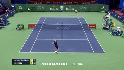 Shanghai - Daniil Medvedev domine Davidovich Fokina