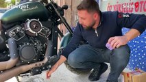 Sıfır kilometre motosiklet aldı, başına gelmeyen kalmadı