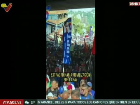 Pdte. Nicolás Maduro exalta movilización del pueblo venezolano que se lanzó a las calles por la Paz