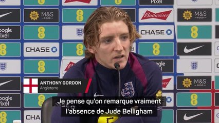 Angleterre - Gordon : "On remarque vraiment l'absence de Jude Belligham"