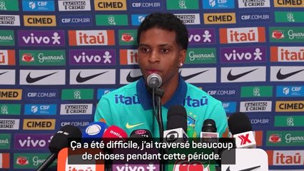 Brésil - Rodrygo de retour en Seleção : "Ça m'a semblé une éternité"