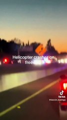 VIDEO: ¡Trágico! Así se estrelló un helicóptero médico contra el pavimento en California