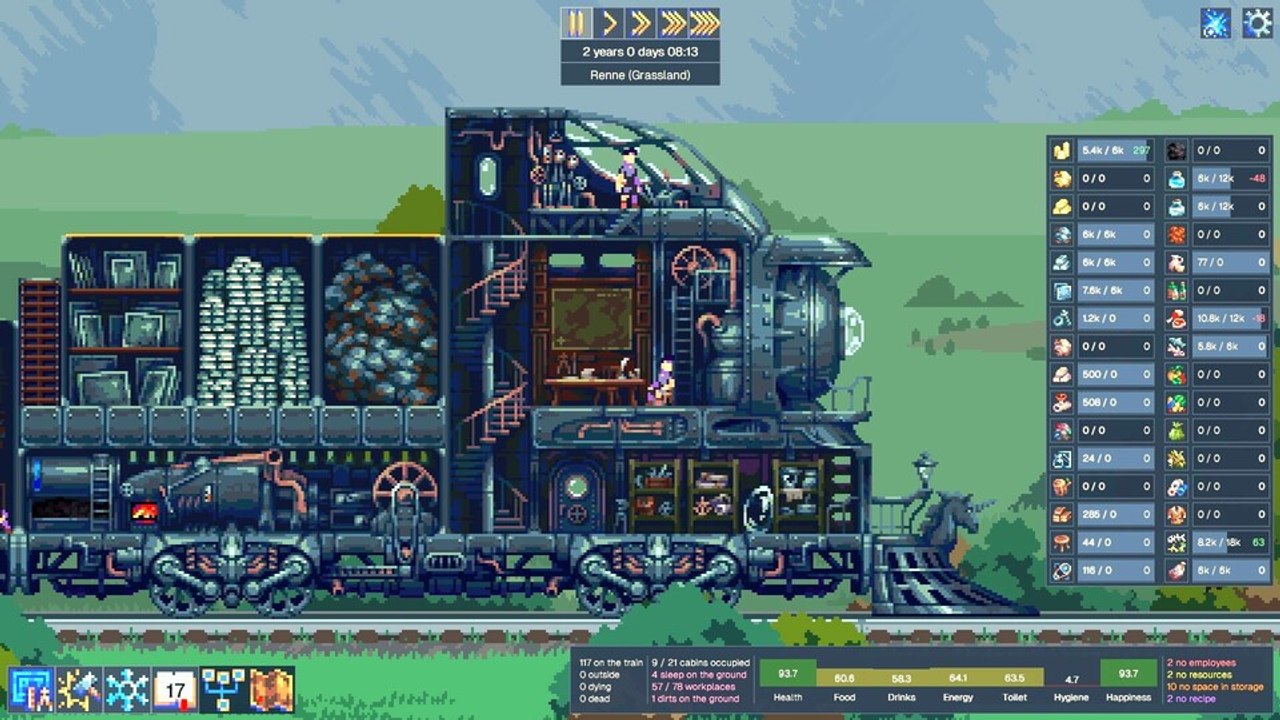 Eine Stadt auf Schienen wird in Steel Artery euer neues Zuhause - und darin wimmelt es vor Leben