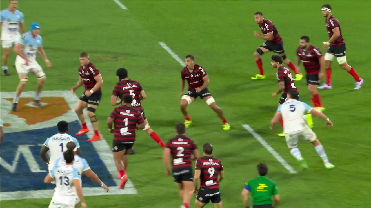 TOP 14 - Essai de Théo NTAMACK (ST) - Aviron Bayonnais - Stade Toulousain