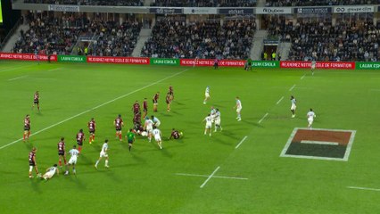 TOP 14 - Essai de Esteban CAPILLA (AB) - Aviron Bayonnais - Stade Toulousain