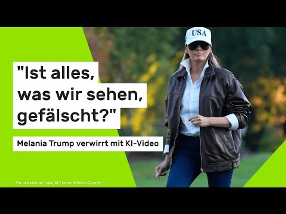 'Ist alles, was wir sehen, gefälscht?' - Melania Trump verwirrt mit KI-Video