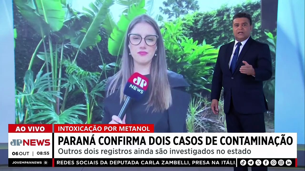 Paraná confirma dois casos de intoxicação por metanol