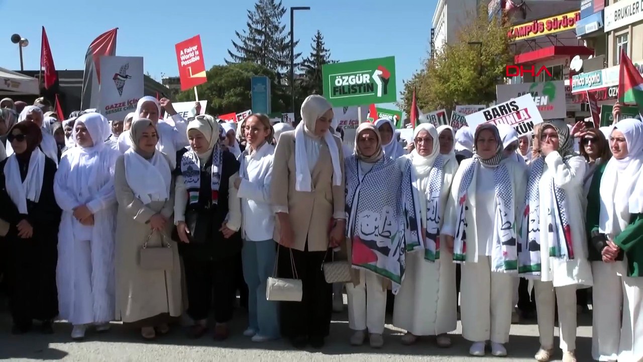Van'da kadınlardan Gazze için Sessiz Çığlık Yürüyüşü
