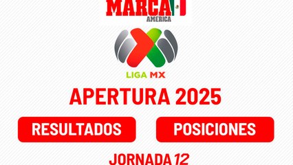 Jornada 12 Apertura 2025: Resultados de la Liga MX y tabla de posiciones