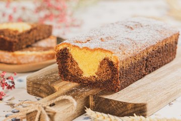 Plumcake de dos chocolates