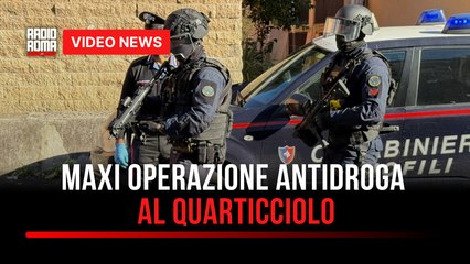 Maxi operazione antidroga al Quarticciolo