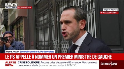 Crise politique: "Nous ferons tout pour éviter l'accession de l'extrême droite au pouvoir", affirme Pierre Jouvet, secrétaire général du Parti Socialiste