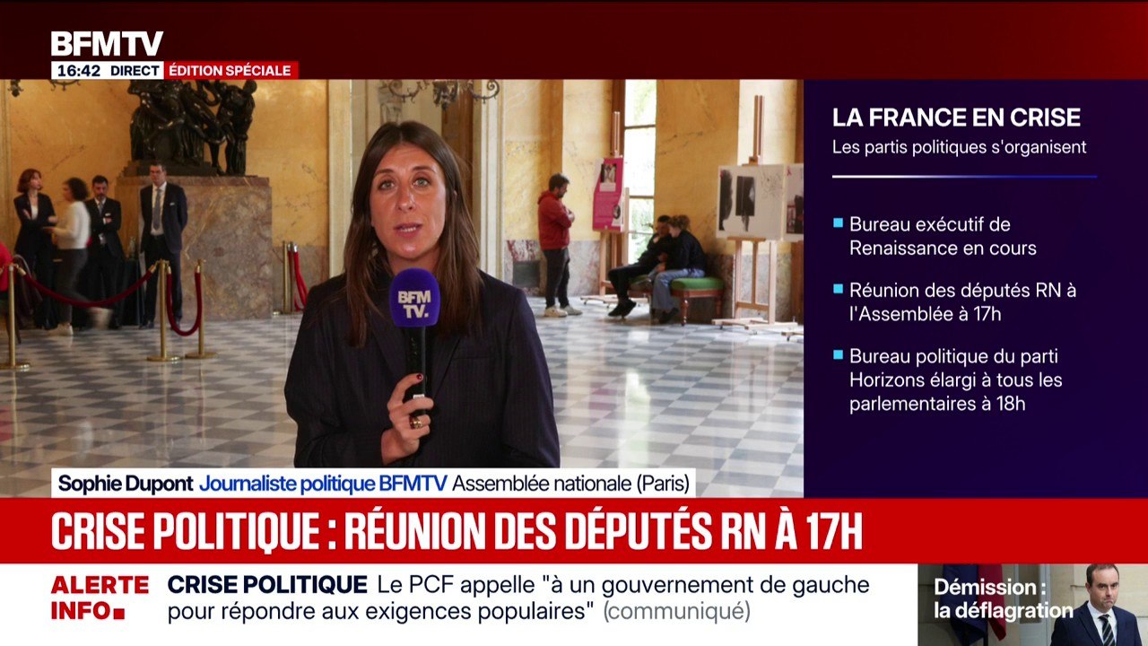 Démission de Sébastien Lecornu: réunion des députés du Rassemblement national à 17 heures