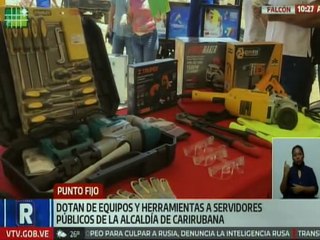 Falcón | Entregan dotación de equipos a trabajadores de la Alcaldía de Carirubana