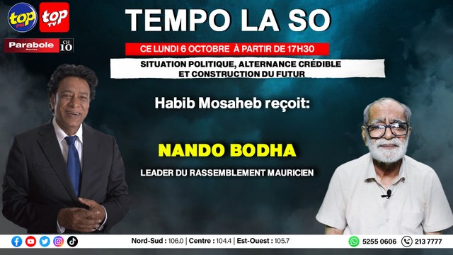 TEMPO LA SO: Habib Mosaheb recoit Nando Bodha