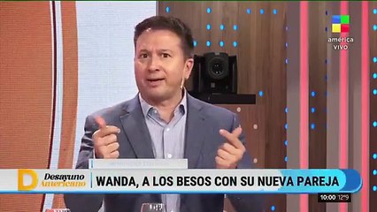 Wanda Nara, a los besos con su nuevo novio