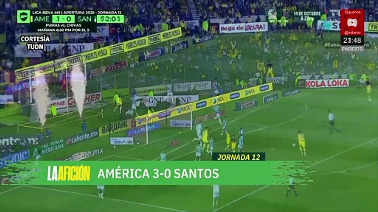 América supera las lesiones y derrota a Santos Laguna