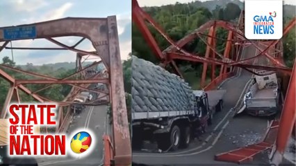 DPWH: Piggatan Bridge, bumigay dahil sobra-sobra ang bigat ng 3 dumaang truck; 'di bababa sa 7 sugatan | SONA