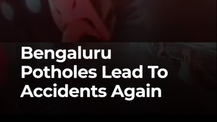 Bengaluru Potholes Horror: Rider Narrowly Escapes Death