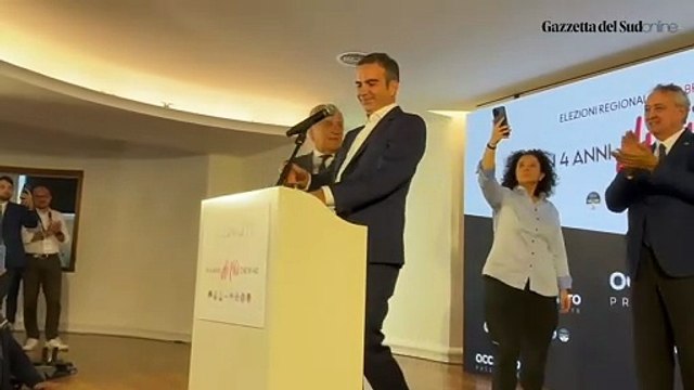 Il discorso di Occhiuto al termine delle elezioni in Calabria