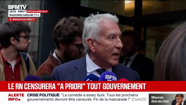 Démission de Sébastien Lecornu: Ce qui serait bien, c'est que les conséquences ce soit une dissolution de l'Assemblée nationale , estime Philippe Ballard, député RN de l'Oise