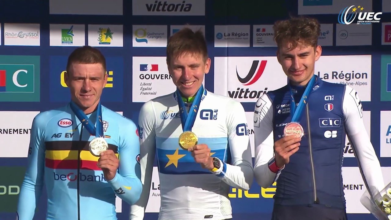 Cyclisme - Championnats d'Europe UEC Drôme-Ardèche 2025 - Le résumé de la course Elite Hommes... un podium royal !
