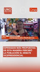 Esperaban más propuestas: de esta manera percibió la población el debate vicepresidencial